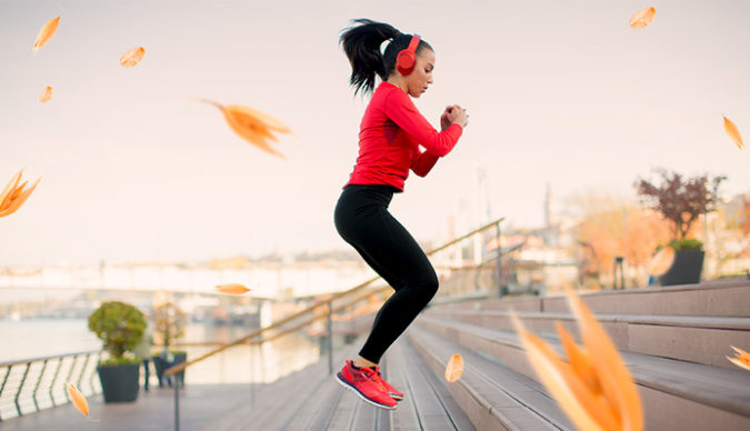 chica haciendo deporte