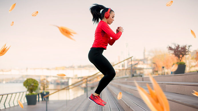 chica haciendo deporte