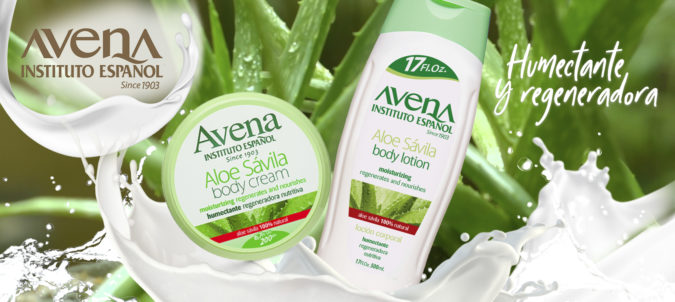 productos de avena de aloe vera