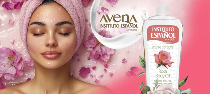 Chica con Aceite de Rosas de Avena Instituto Español
